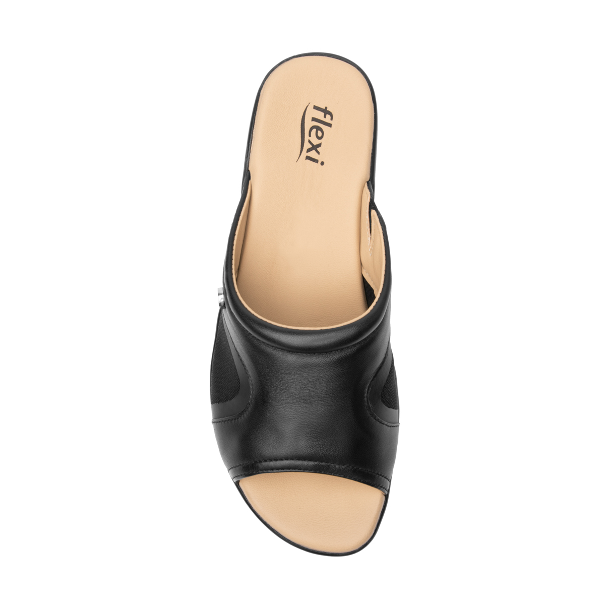 Sandalia Casual Flexi para Mujer con Piel Extra Suave Estilo 34914 Negro