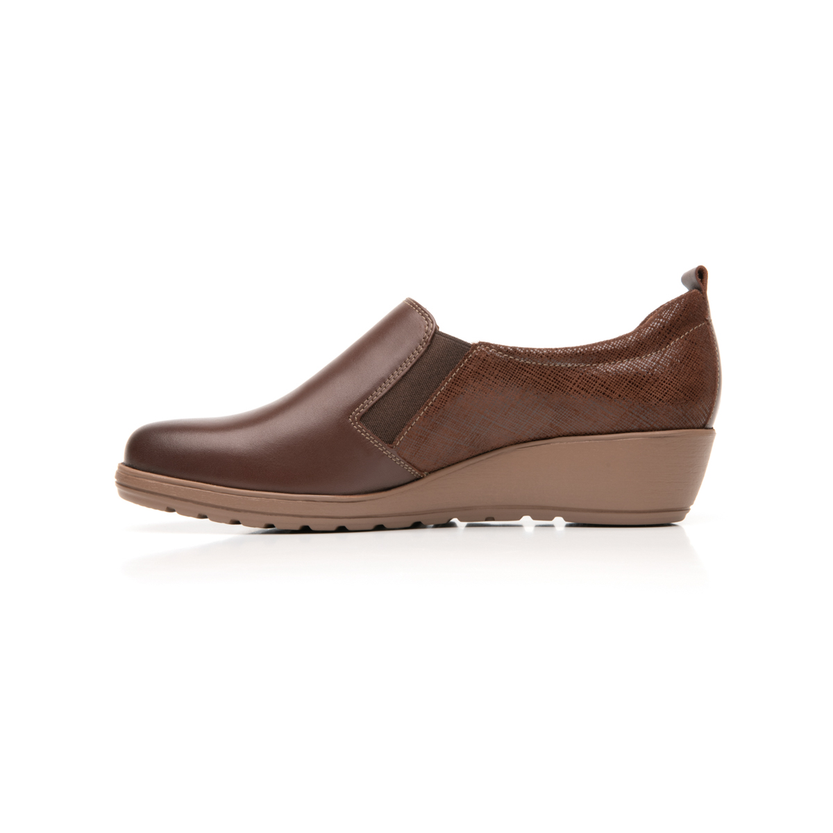 Loafer De Plataforma Flexi para Mujer con Suela Extra Ligera Estilo 35105 Café