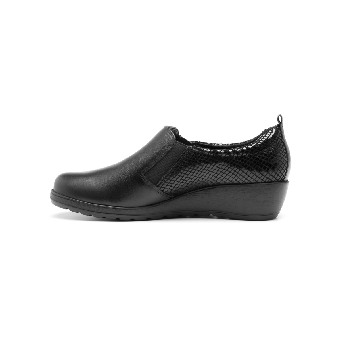 Loafer De Plataforma Flexi para Mujer con Suela Extra Ligera Estilo 35105 Negro