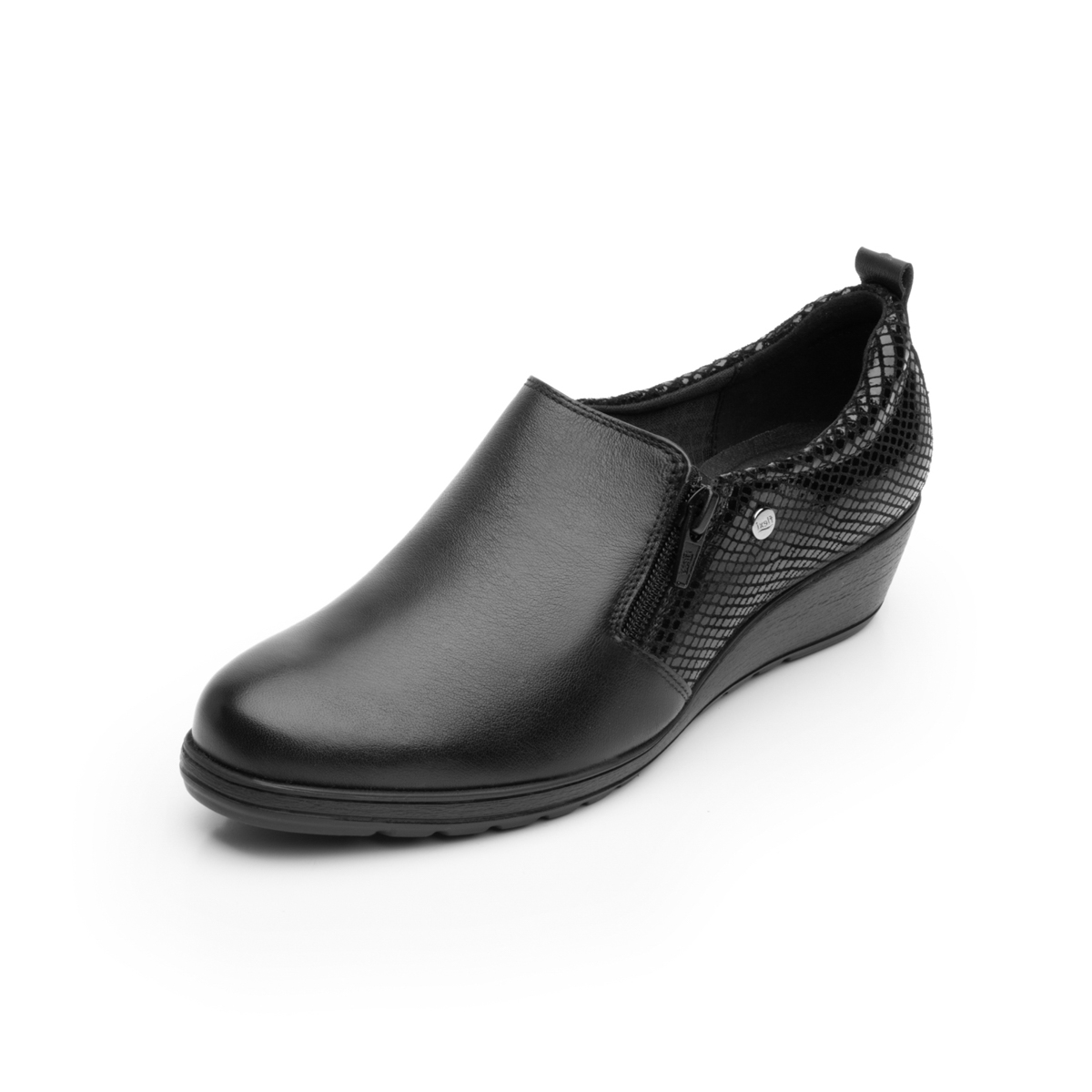 Loafer De Plataforma Flexi para Mujer con Suela Extra Ligera Estilo 35105 Negro