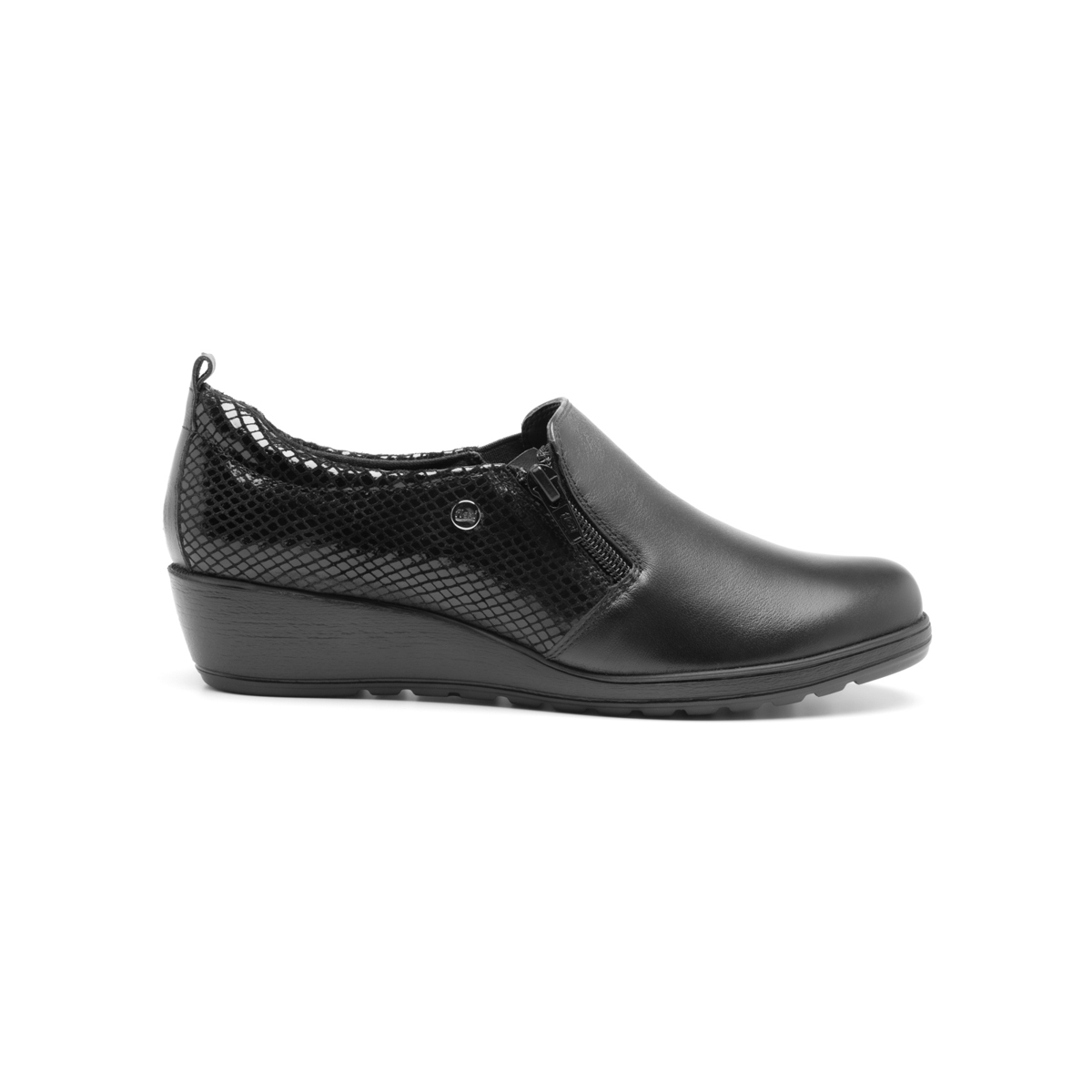 Loafer De Plataforma Flexi para Mujer con Suela Extra Ligera Estilo 35105 Negro