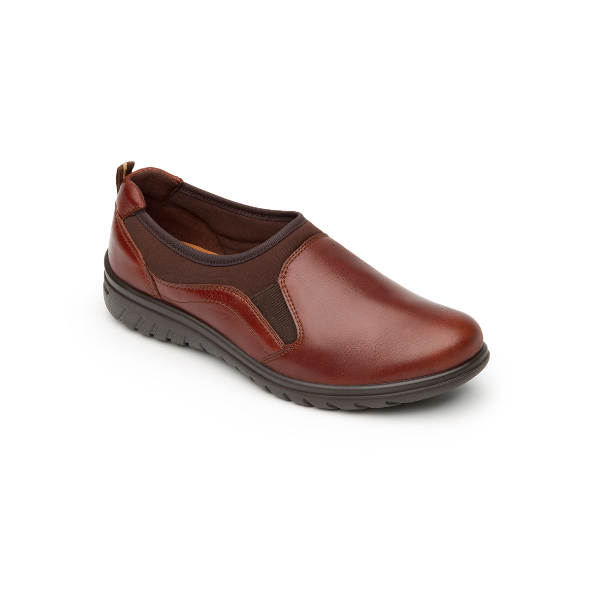 Flat Casual Flexi Con Autoajuste Para Mujer - Estilo 35301 Cafe