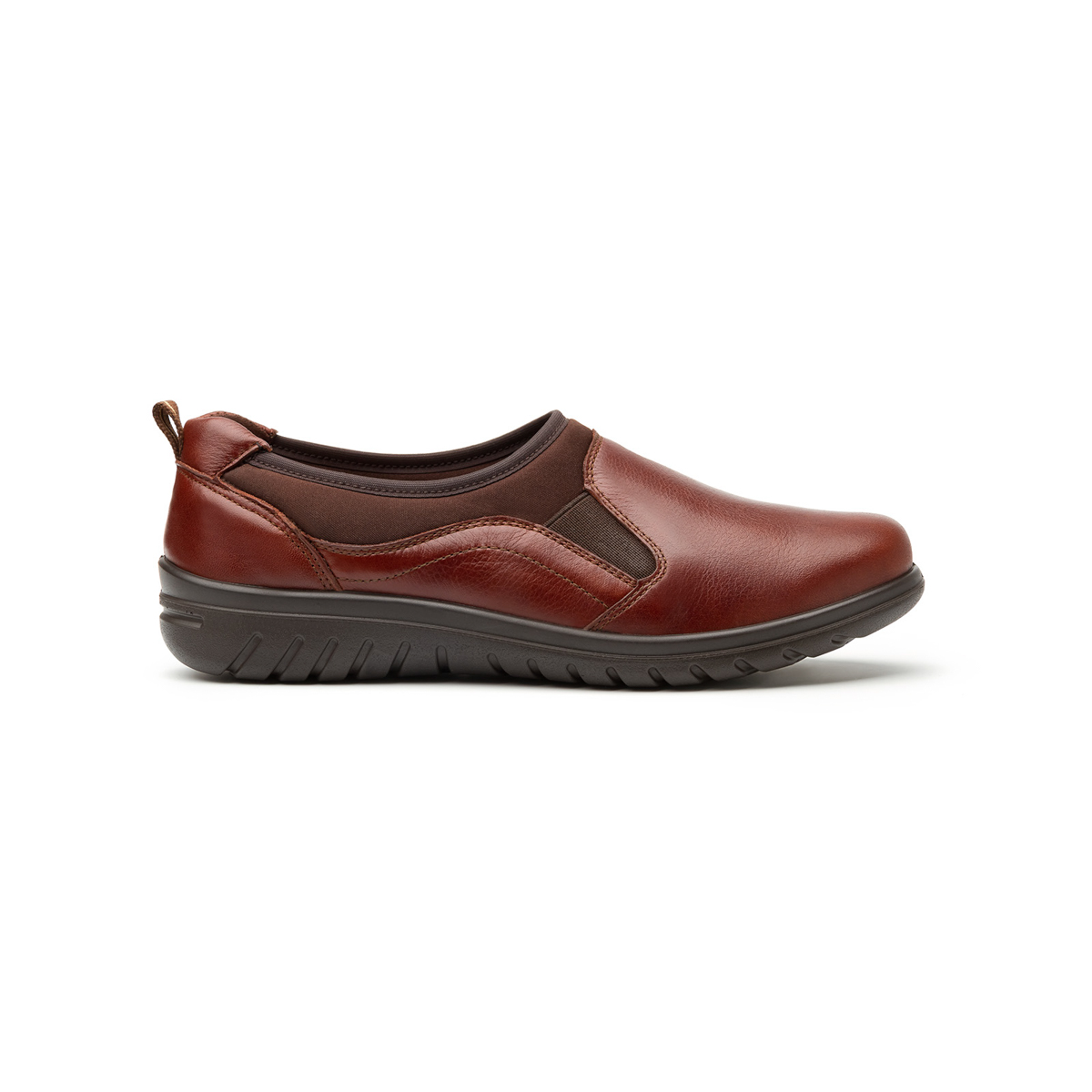 Flat Casual Flexi Con Autoajuste Para Mujer - Estilo 35301 Cafe