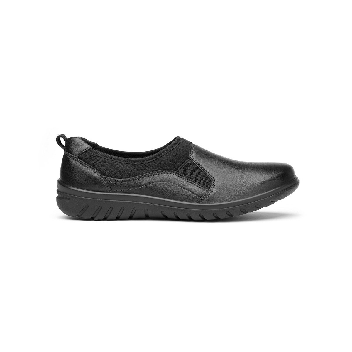 Flat Casual Flexi Con Autoajuste Para Mujer - Estilo 35301 Negro