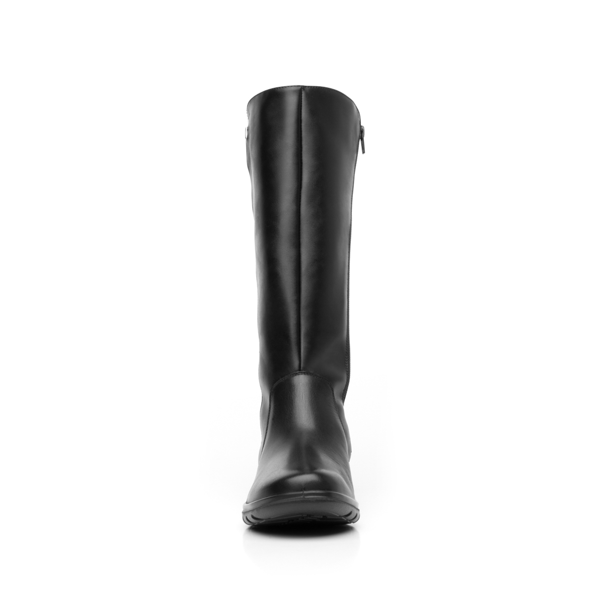 Bota Alta Con Cierre Y Elástico Flexi para Mujer con Sistema Walking Soft Estilo 35315 Negro