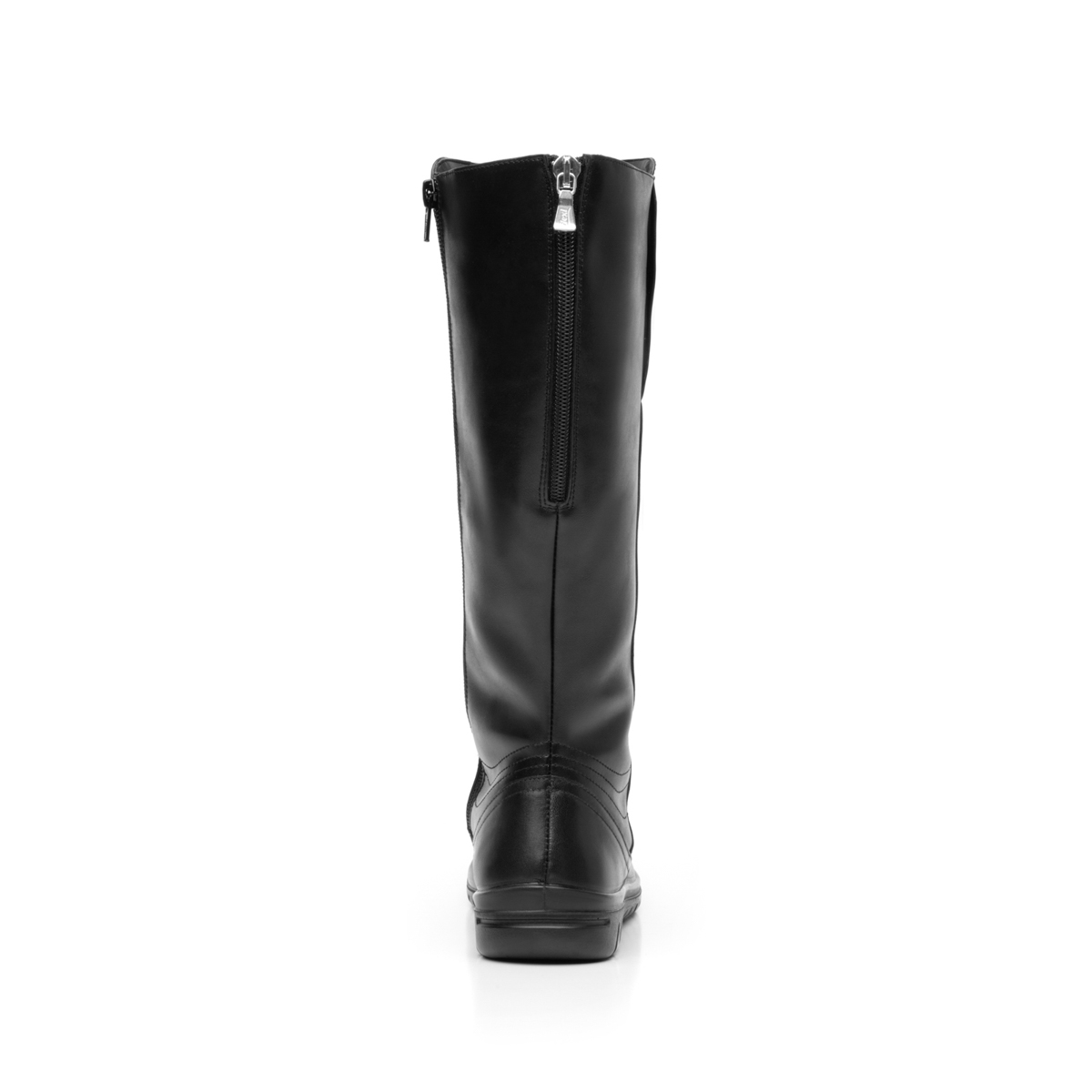Bota Alta Con Cierre Y Elástico Flexi para Mujer con Sistema Walking Soft Estilo 35315 Negro