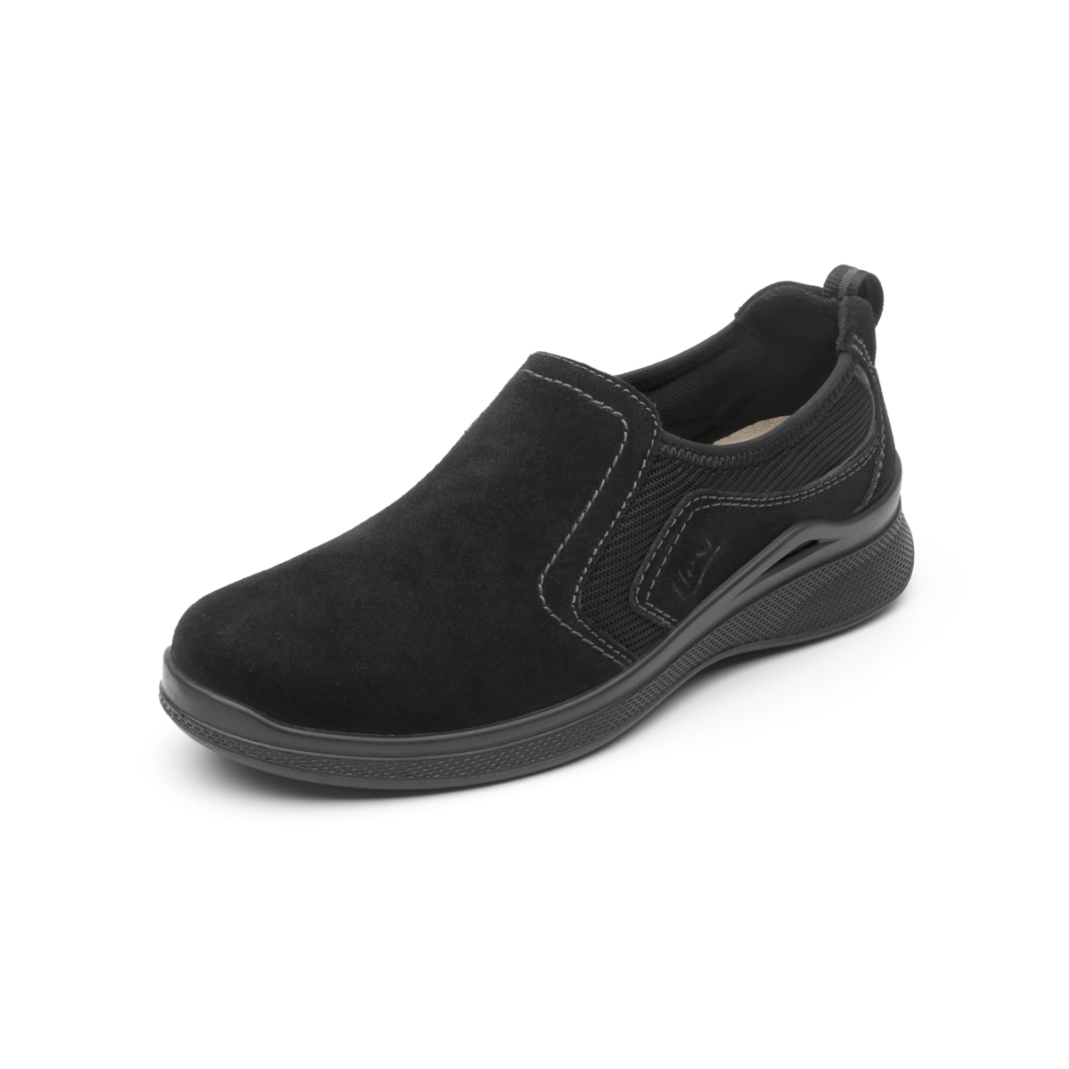 Flat Casual Sport Flexi Con Sistema Walking Soft Para Mujer - Estilo 37510 Negro