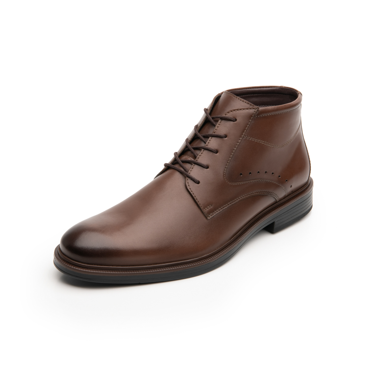 Botín De Vestir Flexi para Hombre con Agujetas Estilo 400104 Moka