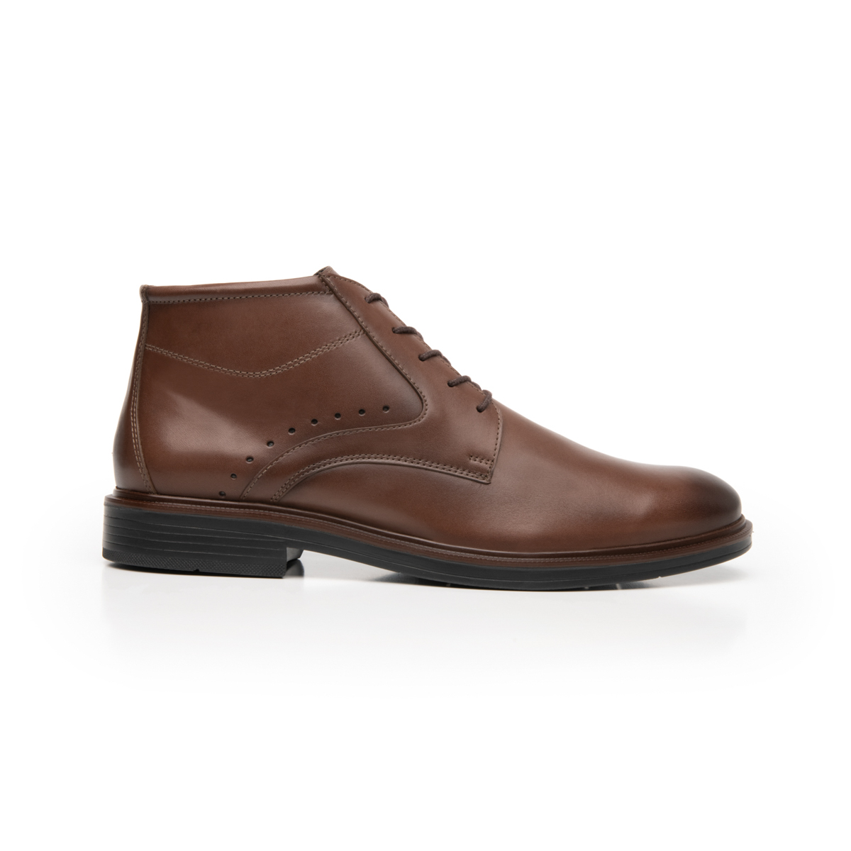 Botín De Vestir Flexi para Hombre con Agujetas Estilo 400104 Moka