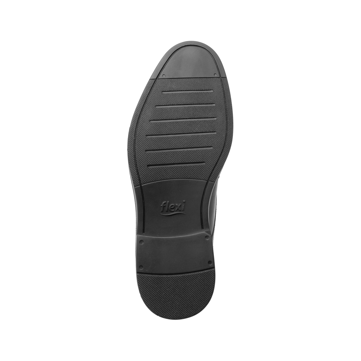 Botín De Vestir Urbano Flexi Con Perforado En Lateral Para Hombre - Estilo 400104 Negro