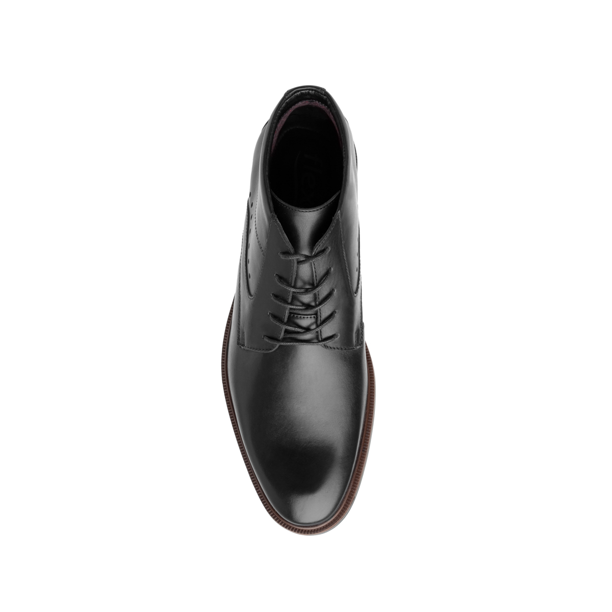 Botín De Vestir Urbano Flexi Con Perforado En Lateral Para Hombre - Estilo 400104 Negro