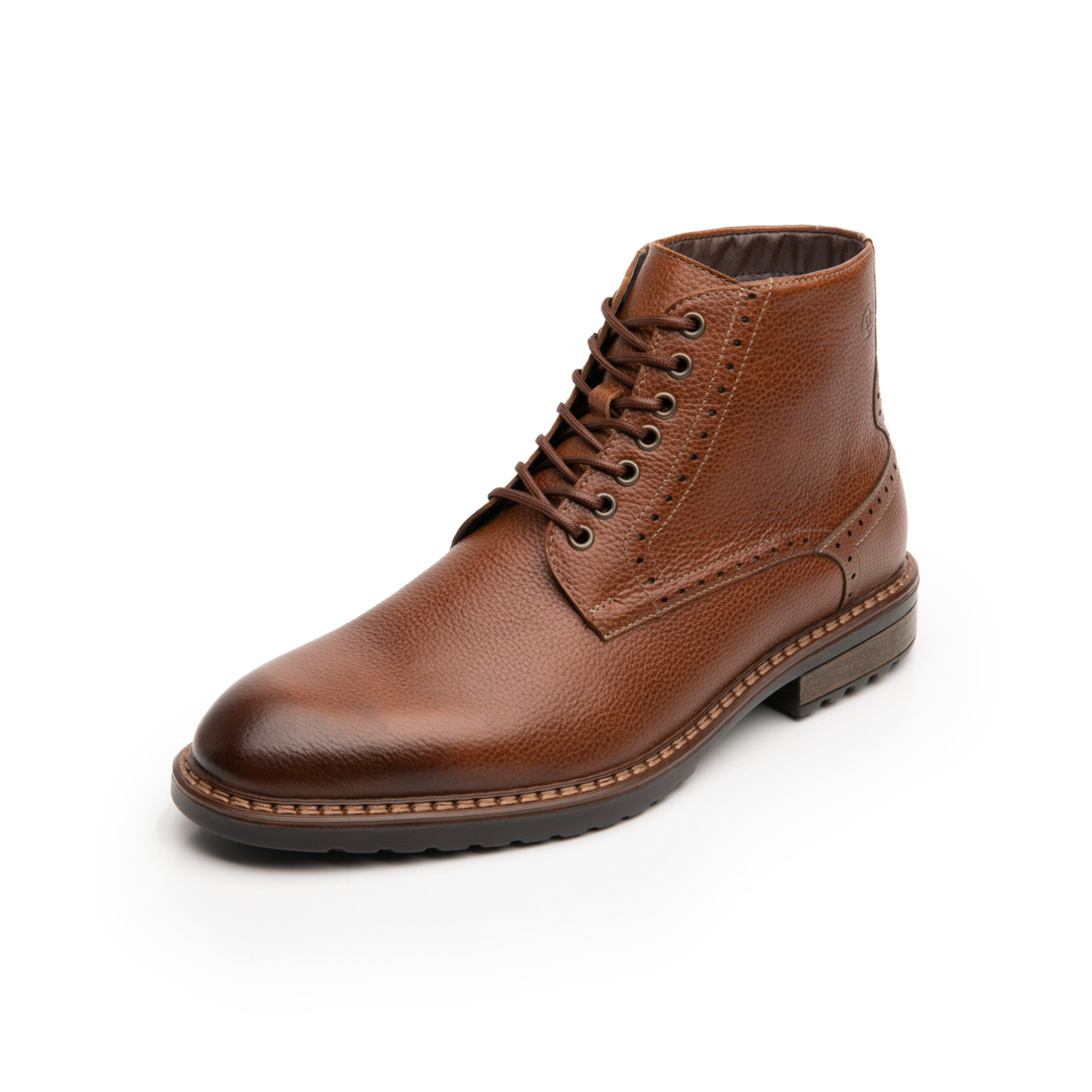Botín Bostoniano Flexi para Hombre con Agujetas Estilo 400509 Tan