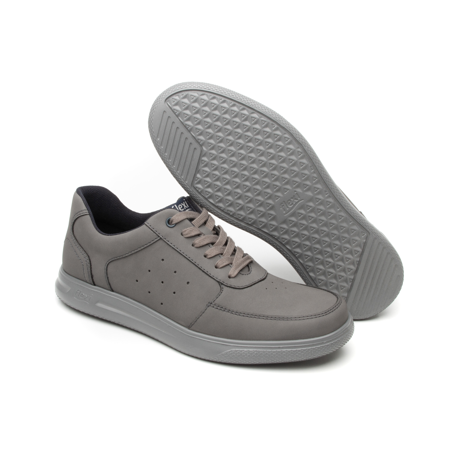 Sneaker Urbano Flexi para Hombre con Suela Extra Ligera Estilo 401209 Gris