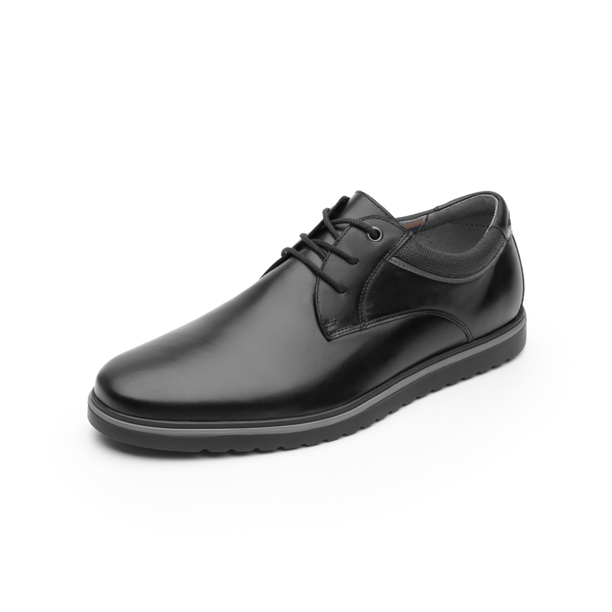 Zapato Casual Urbano Flexi Con Suela Bicolor Para Hombre - Estilo 402301 Negro