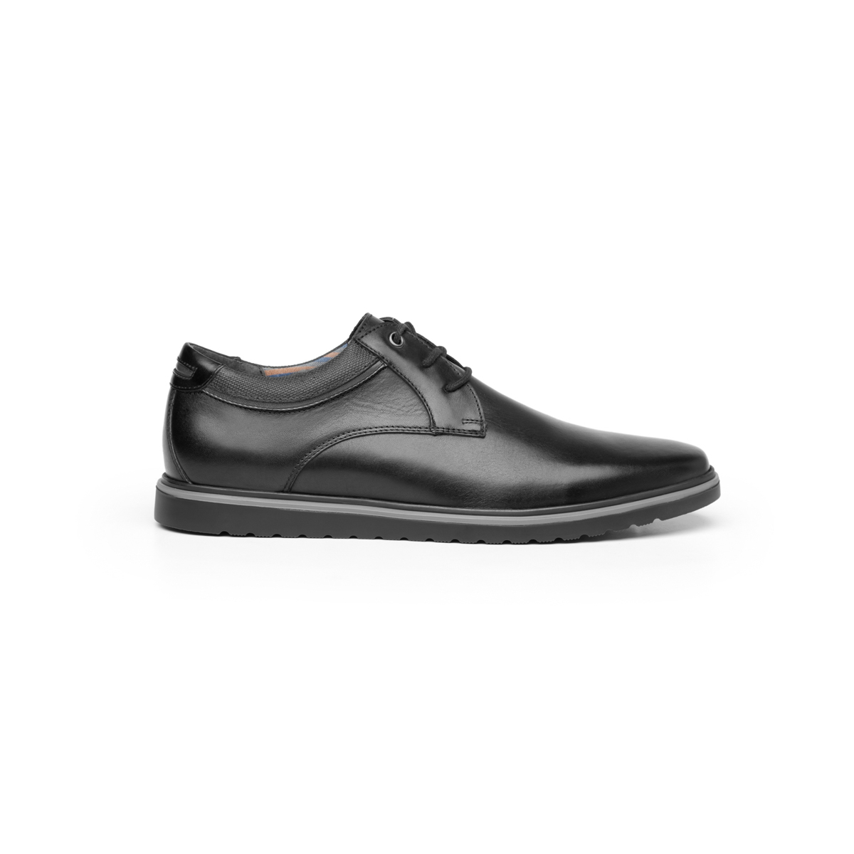Zapato Casual Urbano Flexi Con Suela Bicolor Para Hombre - Estilo 402301 Negro