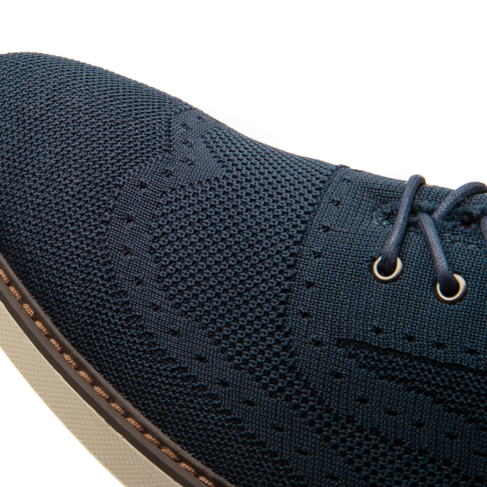 Zapato Oxford Flexi para Hombre con Tejido Estilo 402406 Azul