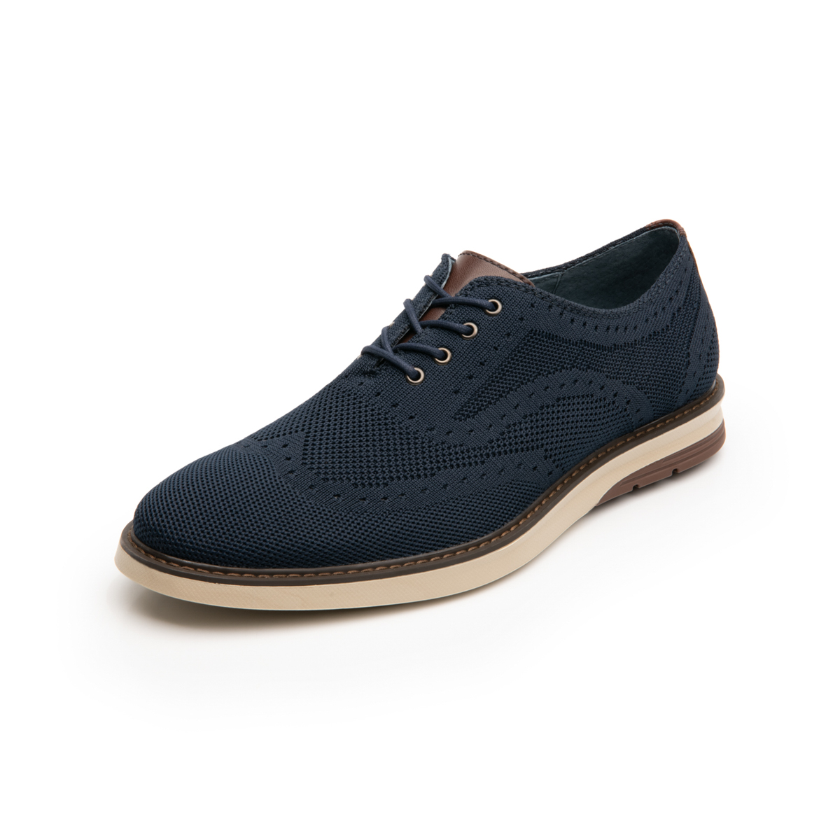 Zapato Oxford Flexi para Hombre con Tejido Estilo 402406 Azul