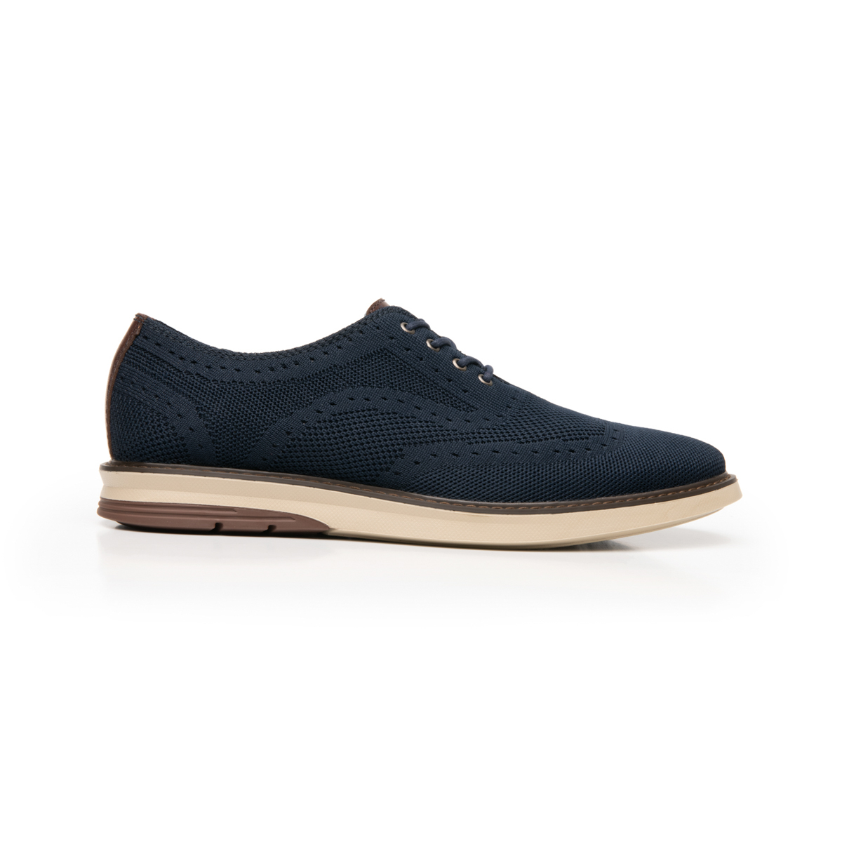Zapato Oxford Flexi para Hombre con Tejido Estilo 402406 Azul