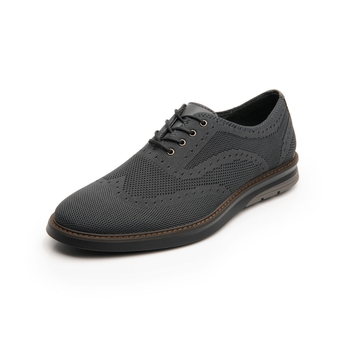 Zapato Oxford Flexi para Hombre con Tejido Estilo 402406 Gris