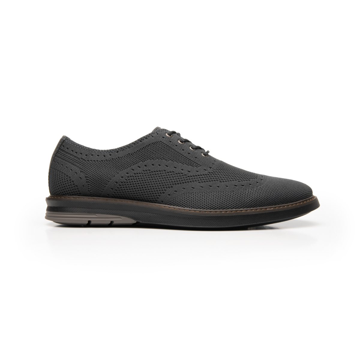 Zapato Oxford Flexi para Hombre con Tejido Estilo 402406 Gris
