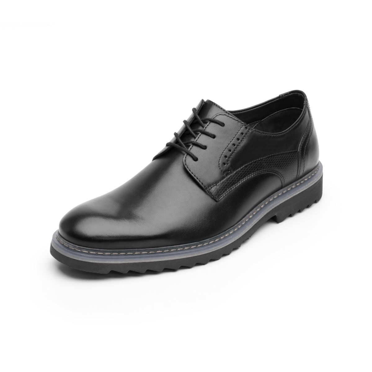 Zapato Casual Urbano Flexi Con Suela Tricolor Para Hombre - Estilo 402701 Negro