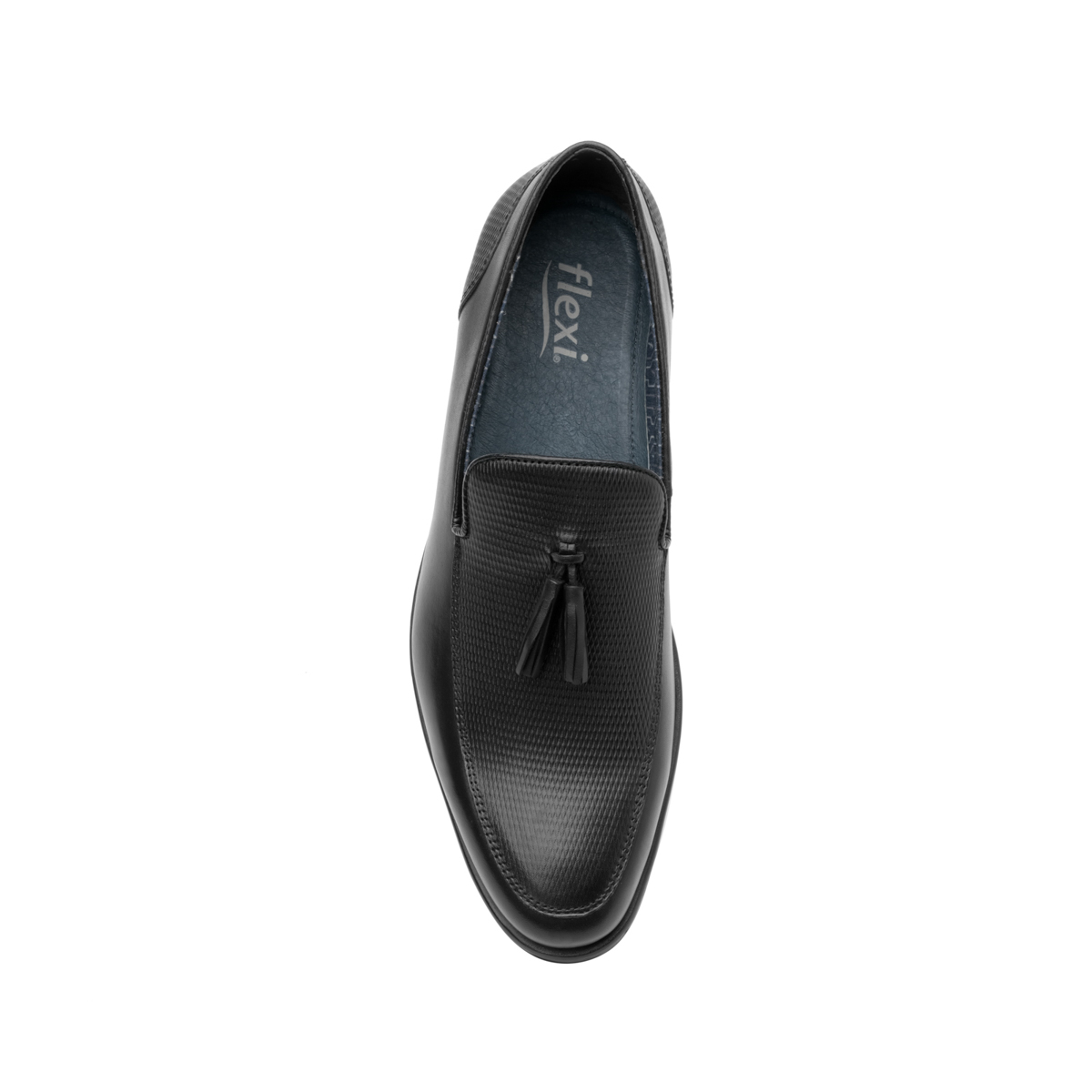 Mocasín De Vestir Flexi Con Motas Para Hombre - Estilo 403303 Negro