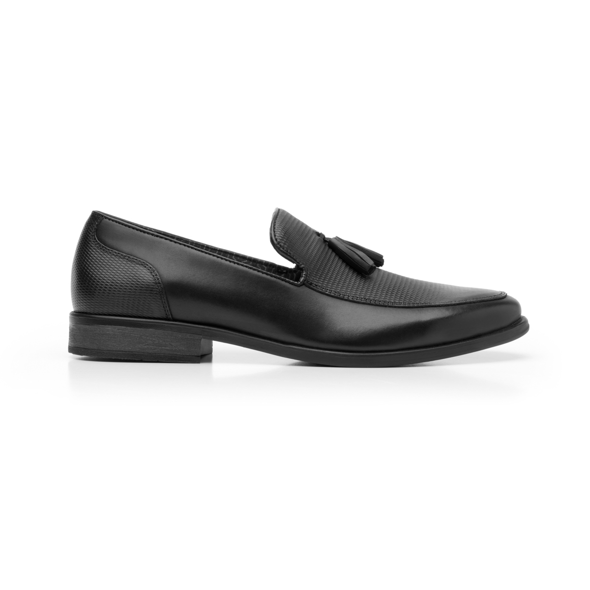 Mocasín De Vestir Flexi Con Motas Para Hombre - Estilo 403303 Negro