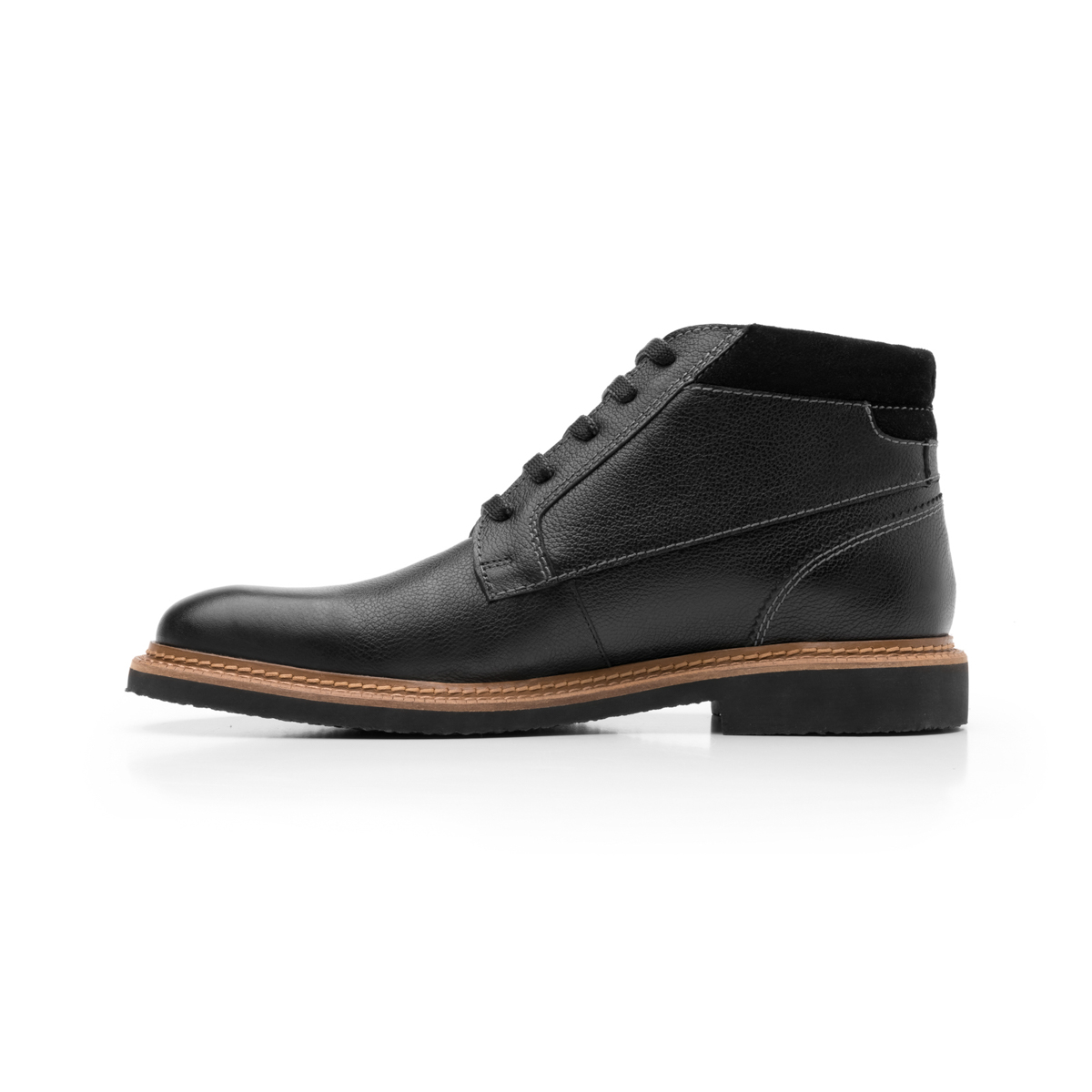 Botín Casual Trendy Flexi Con Suela De Crepé Para Hombre - Estilo 403502 Negro