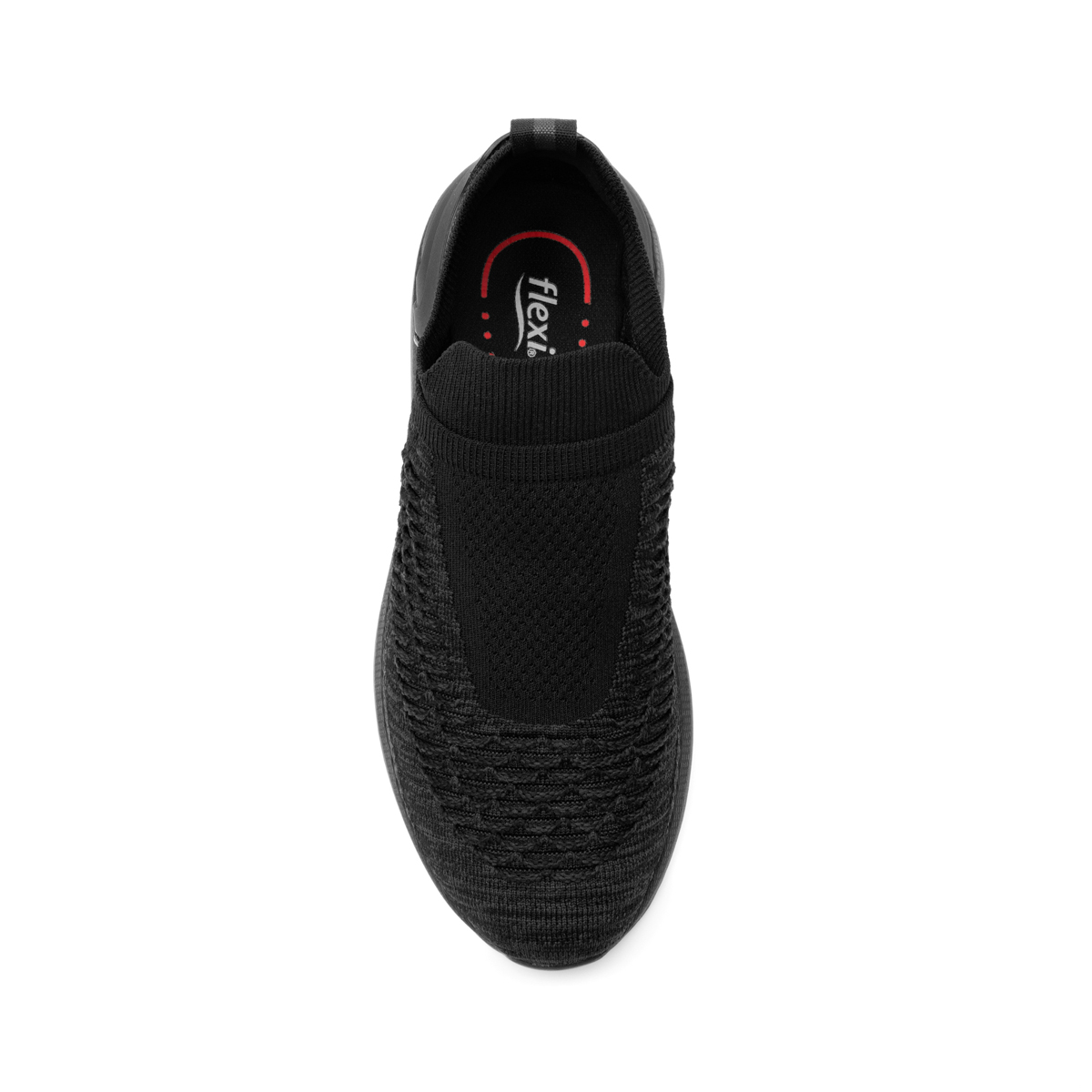 Sneaker Calcetin Flyknit Flexi para Hombre con Suela Estraligera Estilo 403804 Negro