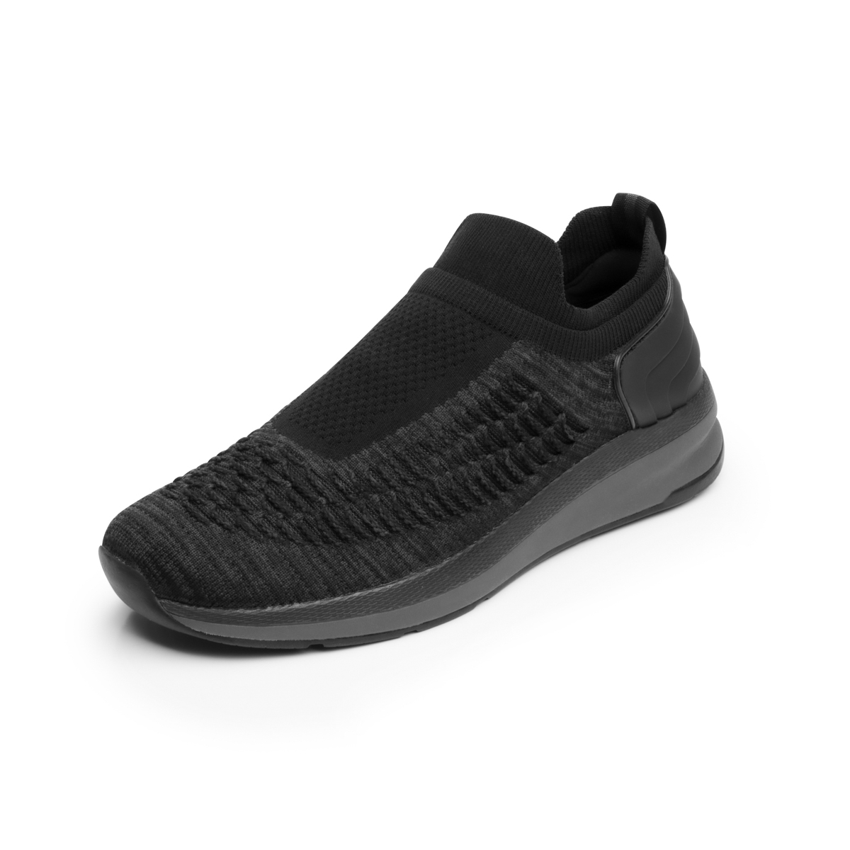 Sneaker Calcetin Flyknit Flexi para Hombre con Suela Estraligera Estilo 403804 Negro