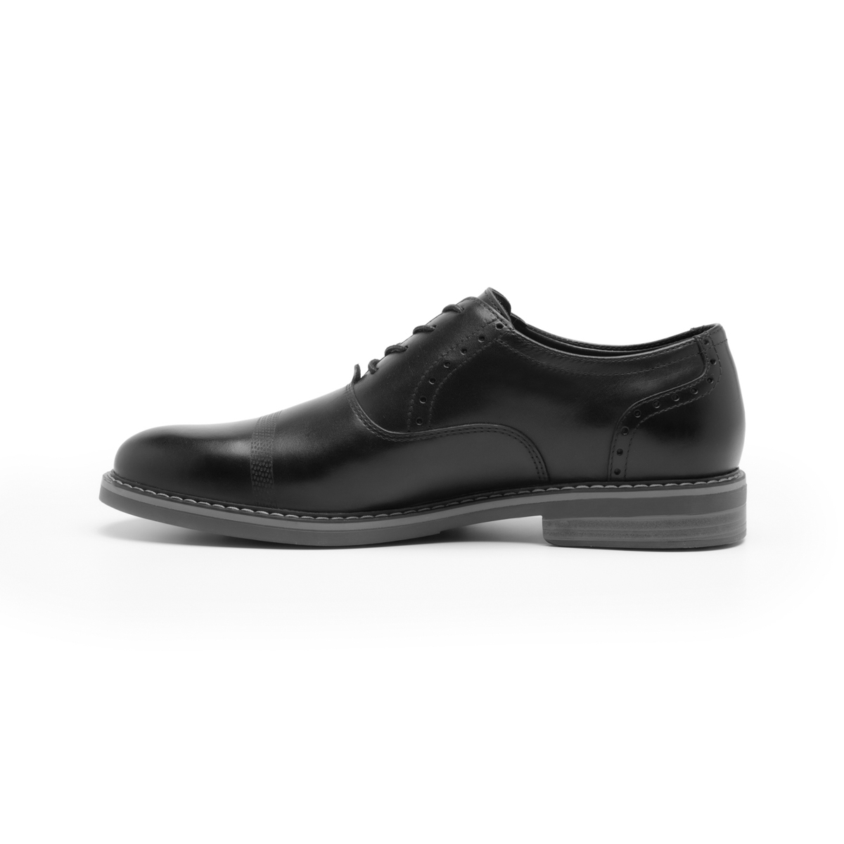 Zapato Oxford Flexi para Hombre con Agujetas Estilo 404602 Negro