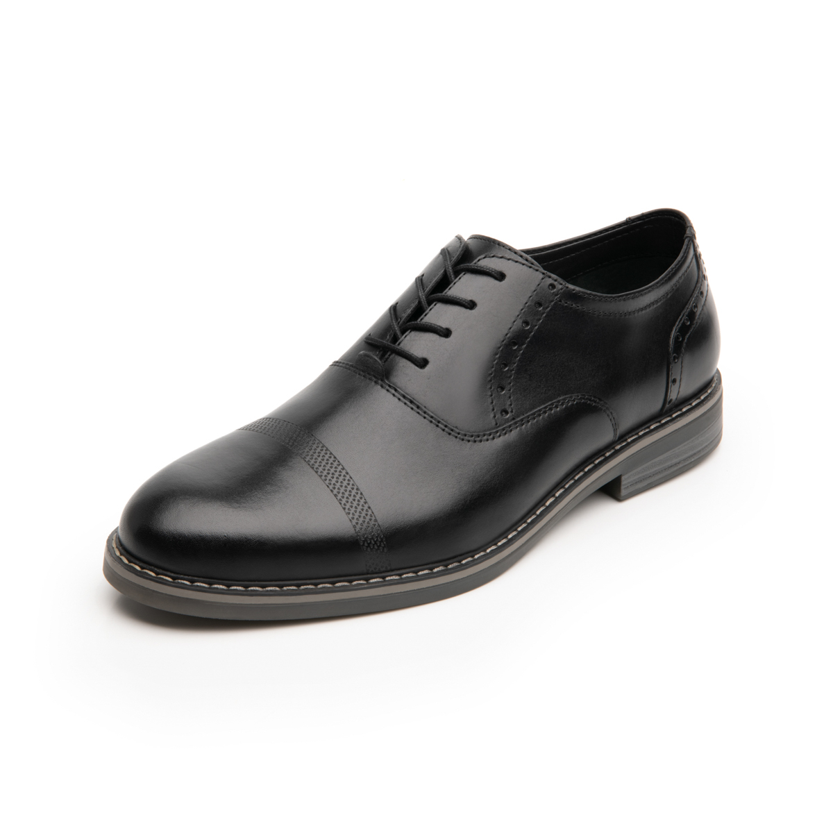 Zapato Oxford Flexi para Hombre con Agujetas Estilo 404602 Negro