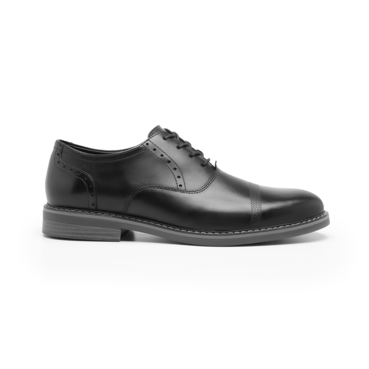 Zapato Oxford Flexi para Hombre con Agujetas Estilo 404602 Negro