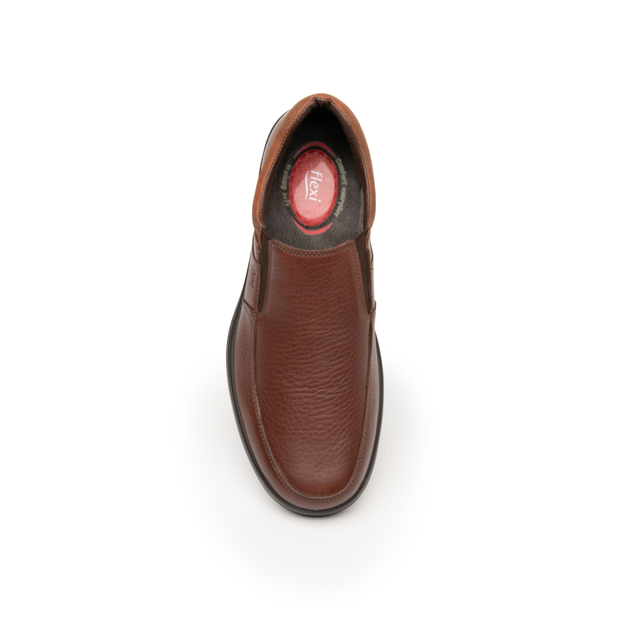 Mocasín De Semivestir Flexi para Hombre con Sistema Walking Soft Estilo 404802 Tan
