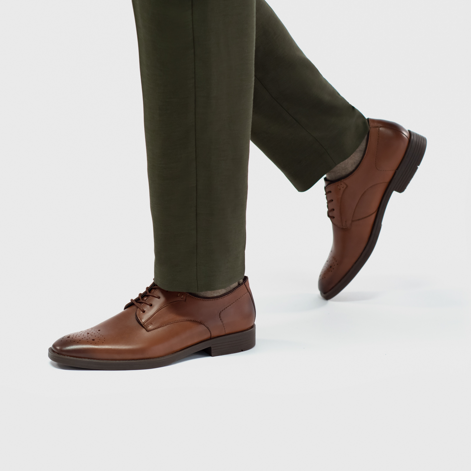Zapato Bostoniano Flexi para Hombre con Agujetas Estilo 405801 Tan