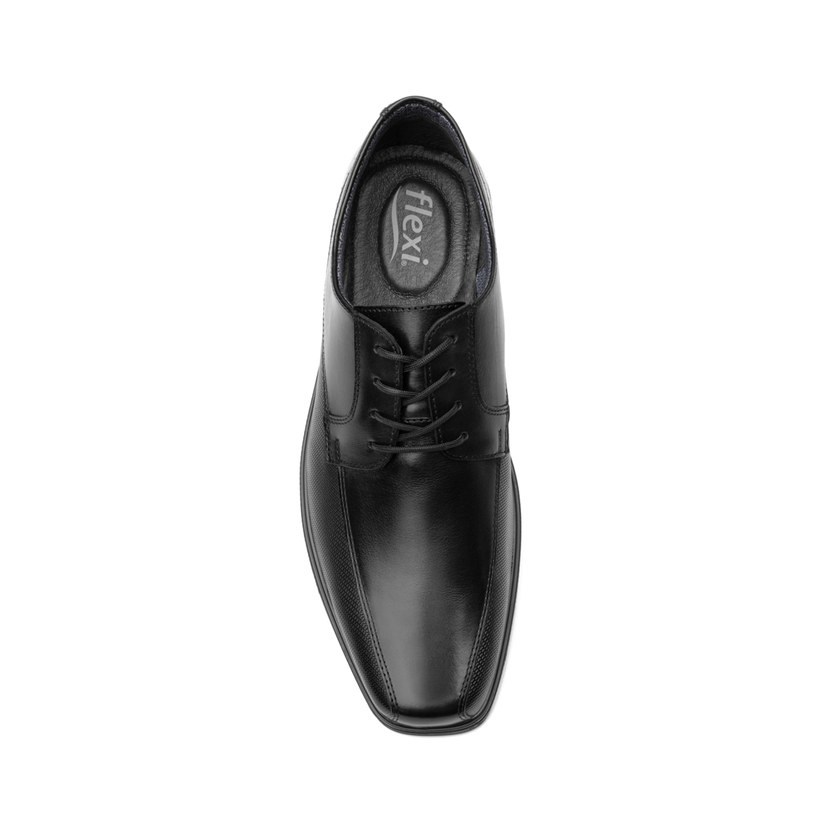 Derby Floreta Liso Flexi para Hombre con Walking Soft Estilo 406402 Negro