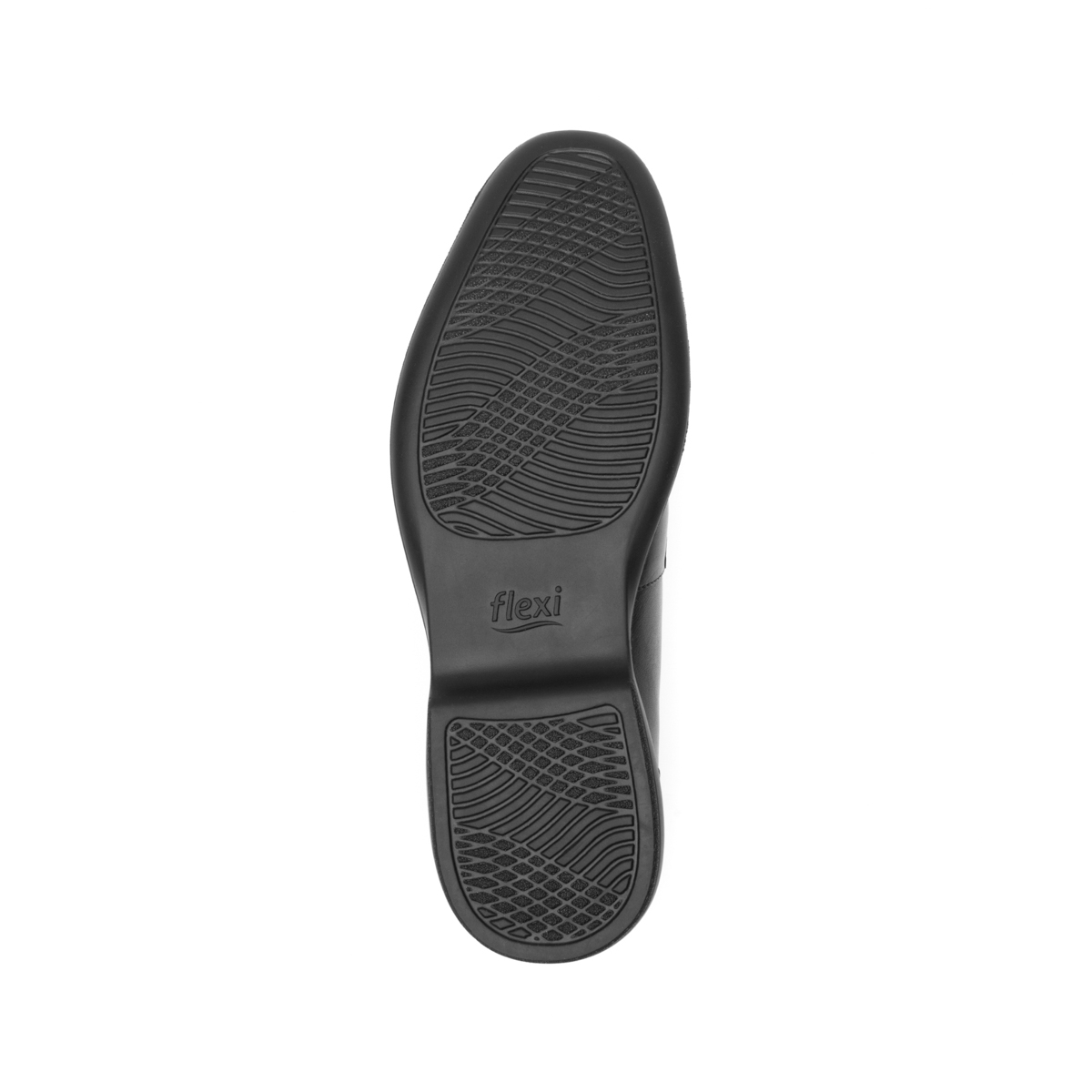 Derby Floreta Liso Flexi para Hombre Estilo 407202 Negro