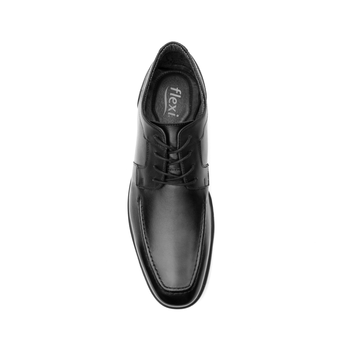 Derby Floreta Liso Flexi para Hombre Estilo 407202 Negro
