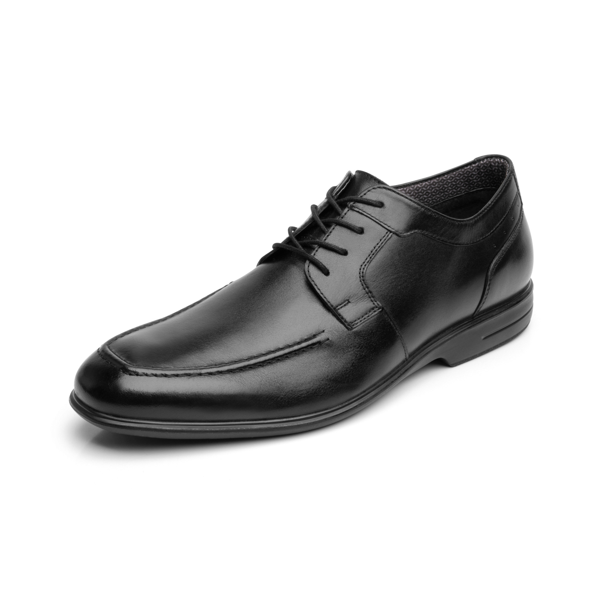 Derby Floreta Liso Flexi para Hombre Estilo 407202 Negro