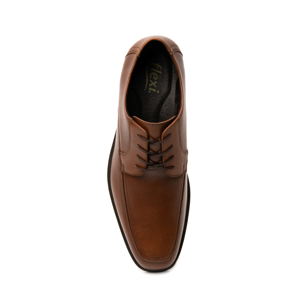 Derby Floreta Liso Flexi para Hombre Estilo 407802 Tan