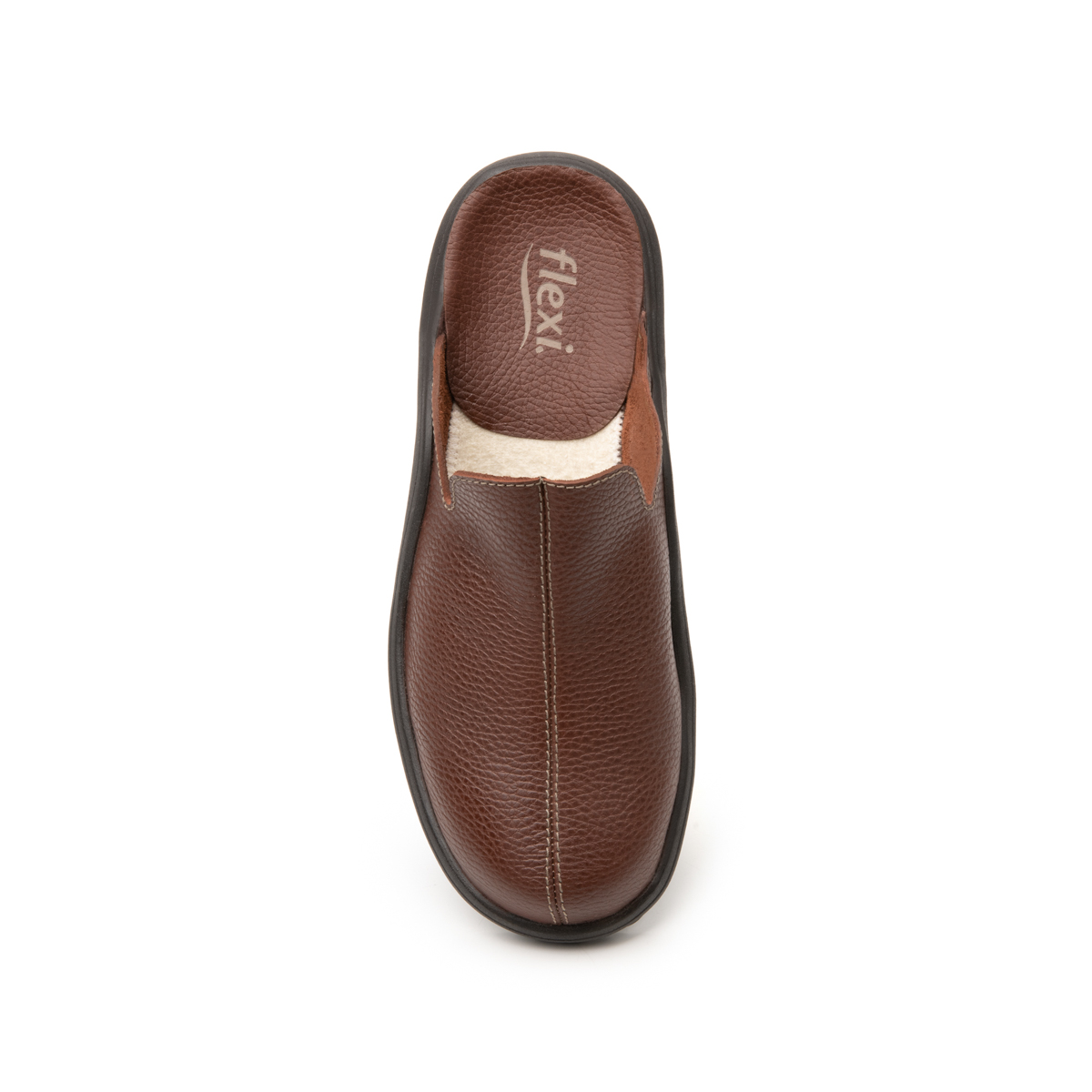 Mule Piel Suave Flexi para Hombre Estilo 408001 Chocolate