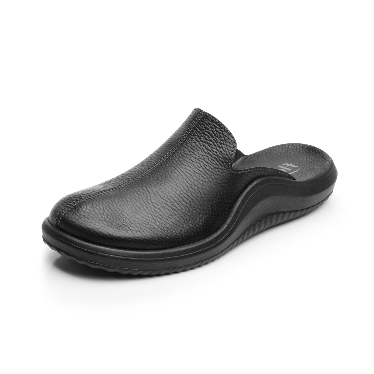Mule Piel Suave Flexi para Hombre Estilo 408001 Negro