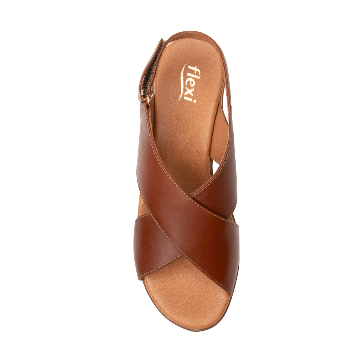 Sandalia Con Plataforma Flexi para Mujer Estilo 44522 Café