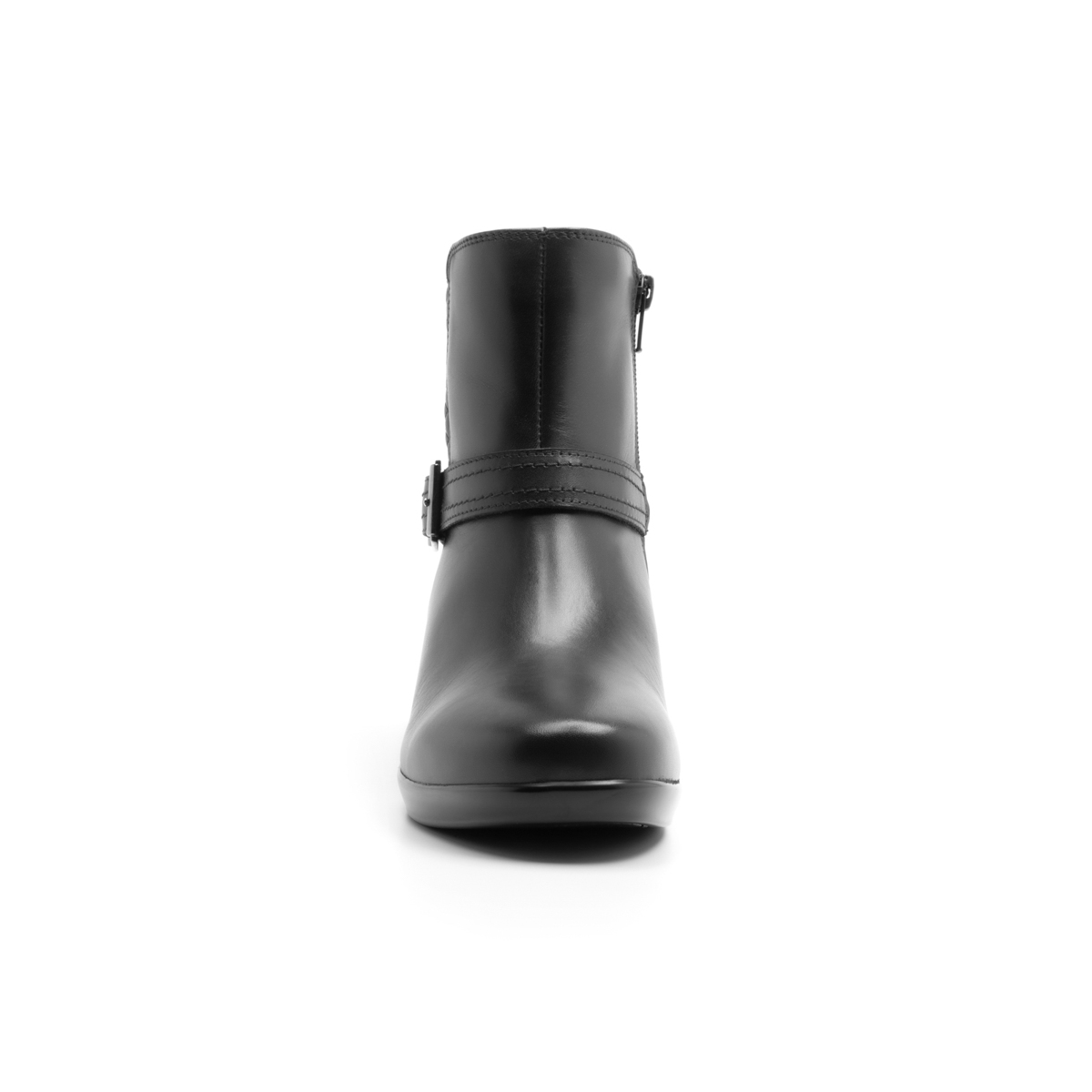 Botín De Plataforma Flexi para Mujer con Hebilla Frontal Estilo 45219 Negro