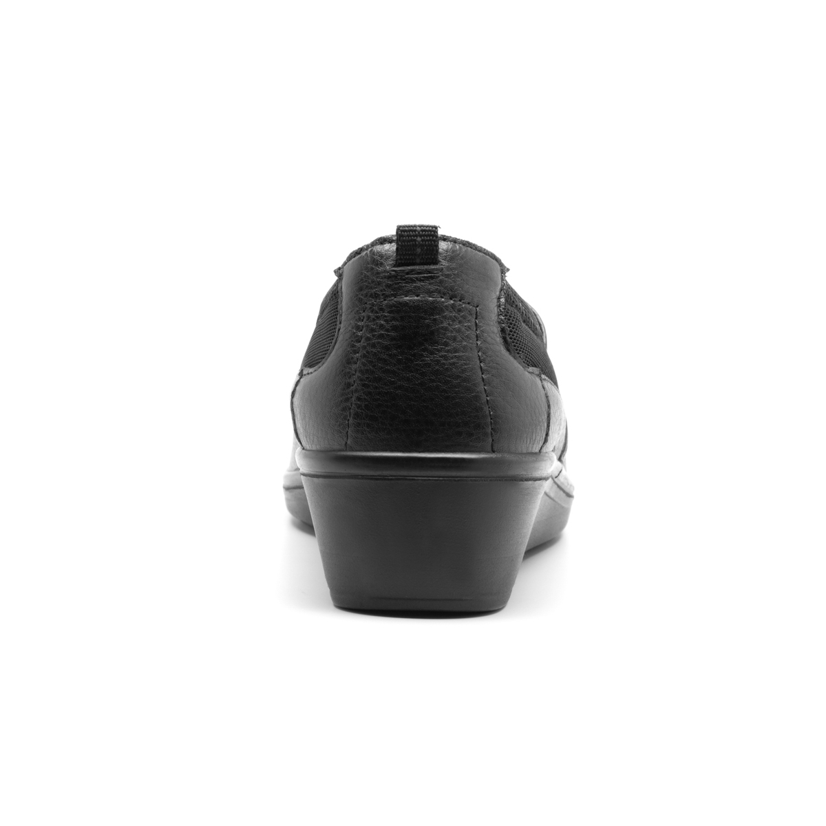 Slip On Con Detalle De Malla Y Elástico Flexi para Mujer con Plantilla Comfort Pad Estilo 45606 Negro