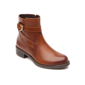 Botín Urbano Flexi Con Dos Texturas Para Mujer - Estilo 46616 Café Botín Urbano Flexi Con Dos Texturas Para Mujer - Estilo 46616 Café