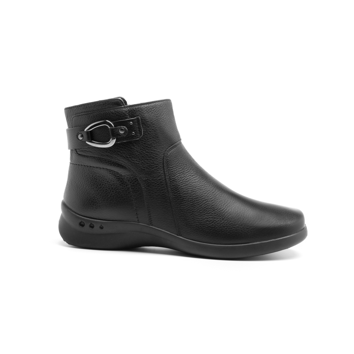 Botín Con Herraje Flexi para Mujer con Plantilla Removible Estilo 48328 Negro