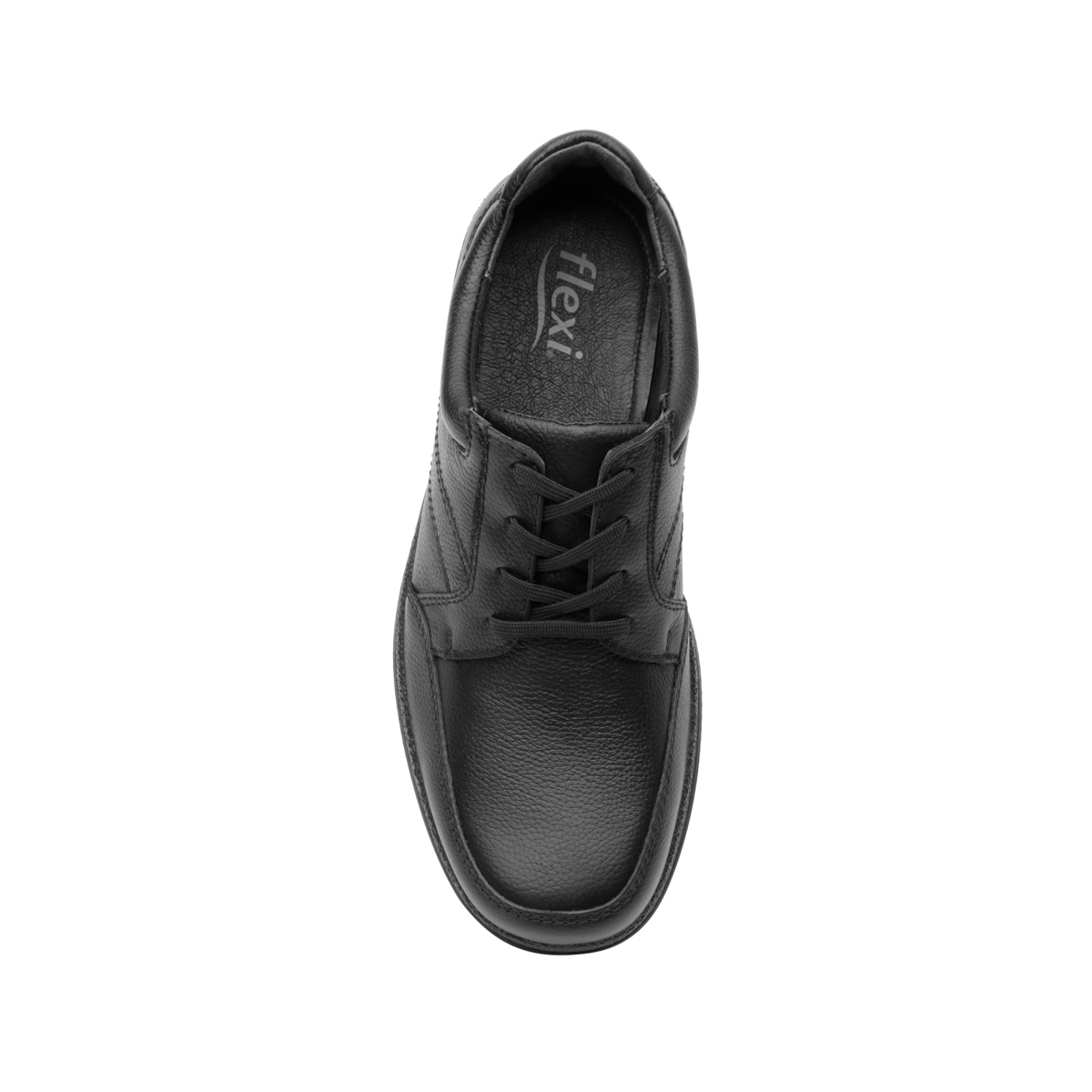 Zapato Casual Para De Servicio/Clínico Flexi Con Piel Graneada Para Hombre - Estilo 50607 Negro
