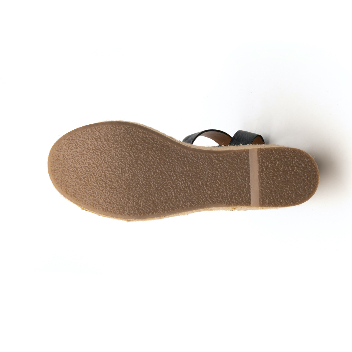 Sandalia Con Plataforma Flexi Con Suela Tipo Yute Para Mujer - Estilo 600301 Negro