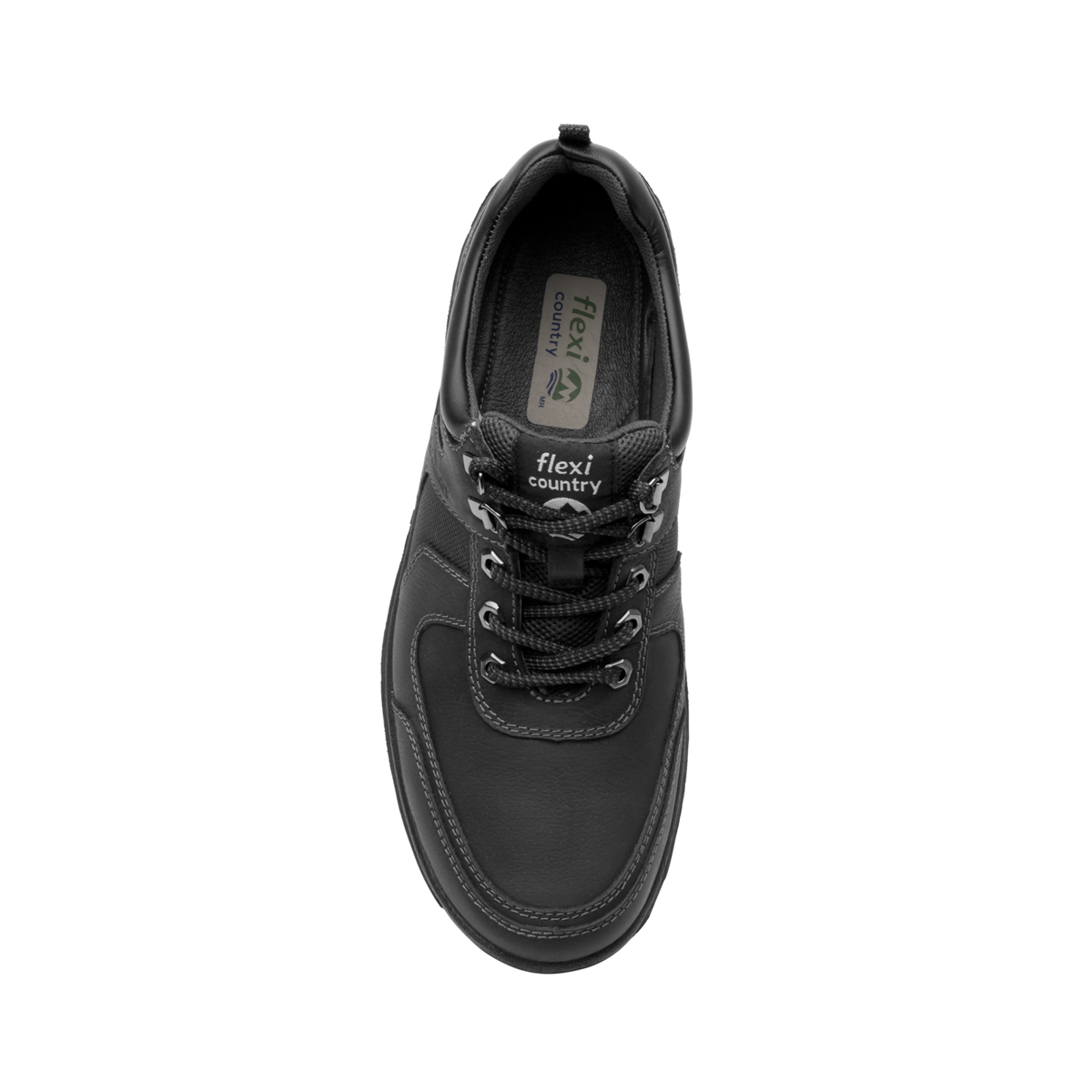 Zapato Para Outdoor Flexi Country Con Combinación De Texturas Para Hombre - Estilo 66513 Negro